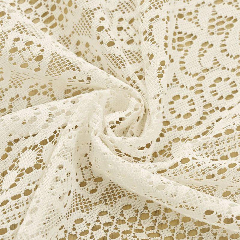 2 шт. Перфорированные светофильтрующие шторы, полупрозрачные кружевные занавески из марли