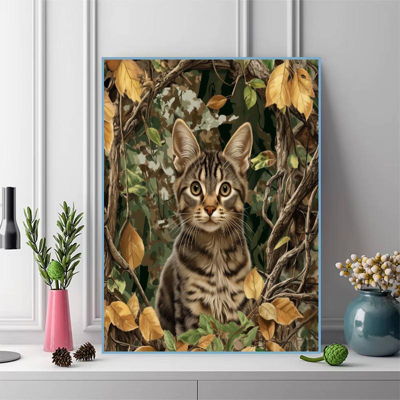 American Shorthair cat Pattern 3pcs 100% Round Full Drill 5D DIY Diamond Painting Embroidery Cross Stitch Rhinestone Décor
