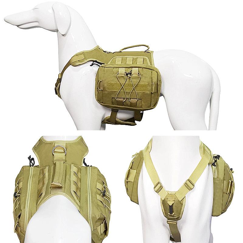 Крупномасштабный тренировочный ремень для собак, поводок для домашних животных, тактический нагрудный ремень для собак на открытом воздухе