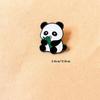 Значок на лацкан в форме панды в виде животного, модная бижутерия, значок в виде мультяшной панды, брошь в виде панды для леди/девочек