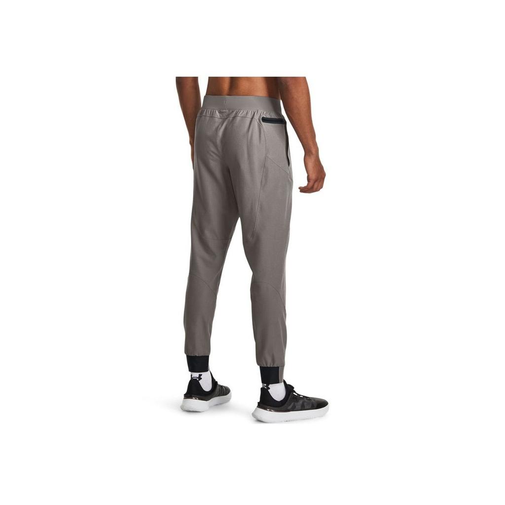 Under Armour Неостанавливаемые однотонные тренировочные брюки-джоггеры для мужчин, серые 1379679-294