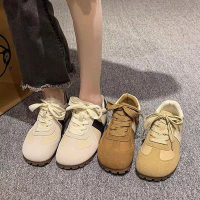 2024 осень шнуровка низкие (помощь высота менее 10 см) женская спортивная обувь резиновая