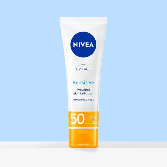Nivea Солнцезащитный успокаивающий крем для чувствительной кожи 50 мл