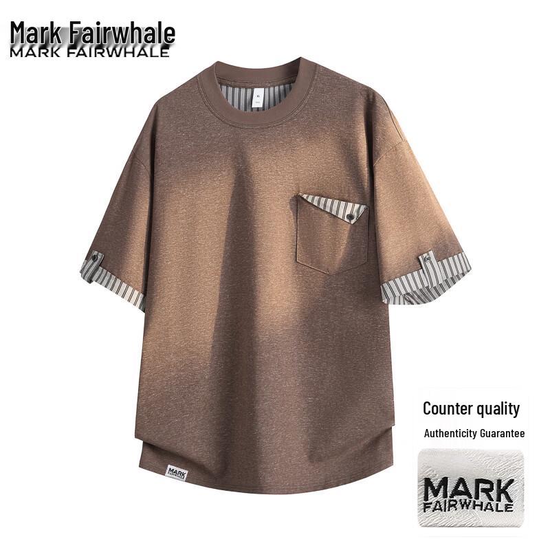 Mark Fairwhale Мужская летняя повседневная футболка с коротким рукавом