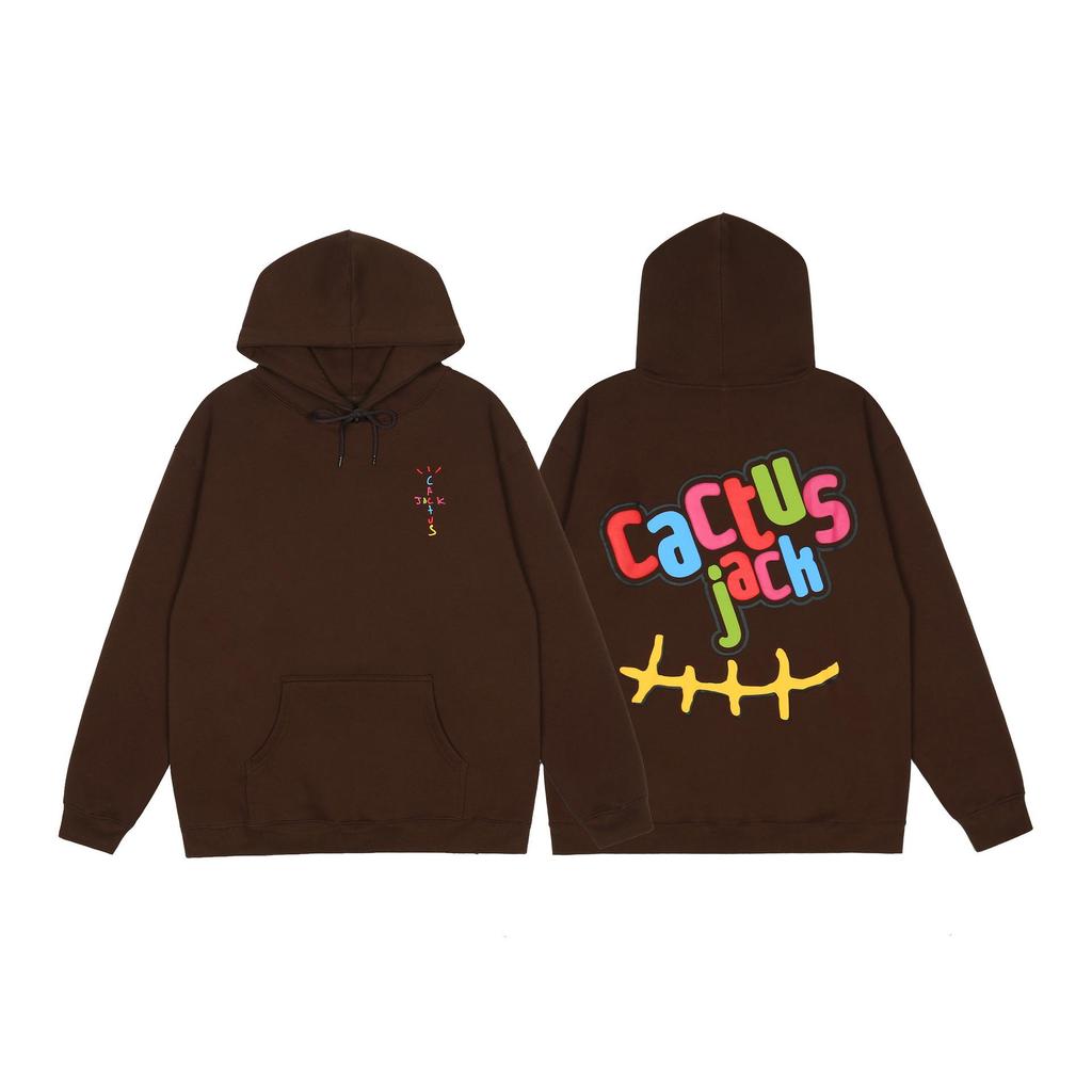 Худи Cactus Jack Coffee Премиум для мужчин Осень Зима - Европейский Американский Уличный Стиль