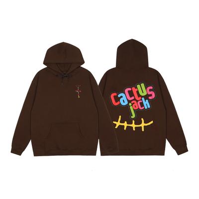Худи Cactus Jack Coffee Премиум для мужчин Осень Зима - Европейский Американский Уличный Стиль
