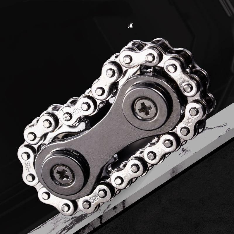 Металлические велосипедные цепи Fidget Spinner Гироскоп Игрушка Снятие стресса Помощь концентрации DIY для тревожности EDC Карманная звездочка Маховик для взрослых
