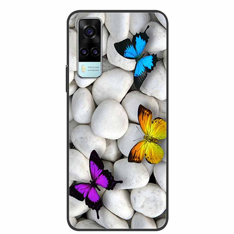 Чехол для vivo Y31 2021 Ударопрочный Мягкий силикон ТПУ Задняя крышка Для Vivo Y53S 4G Y31 2021 Y 31 Чехол V2036 Чехол для телефона Милый мультяшный