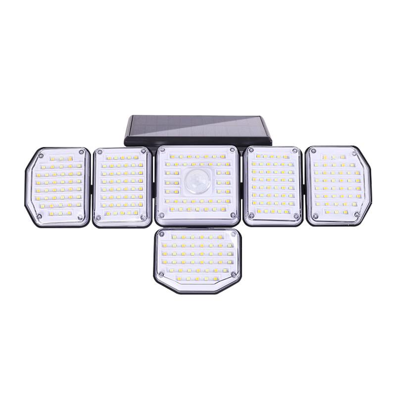 NuFeng 6-Head Solar Rotating Outdoor Wall Light