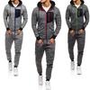 Мужская осенне-зимняя лоскутная толстовка, топ, штаны, комплекты, спортивный костюм, спортивный костюм  