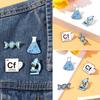 Science Teacher Gift Chemical Molecular Microscope Brooches Badges Enamel Pin Science