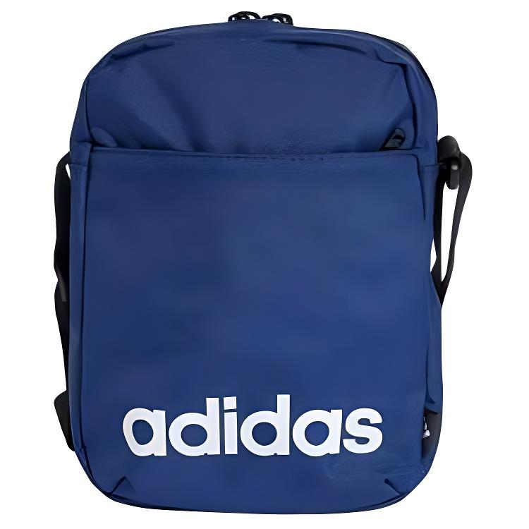 Adidas Solid Color Simple Large Capacity Polyester Shoulder Bag Unisex Shoulder Bag Blue IN6128