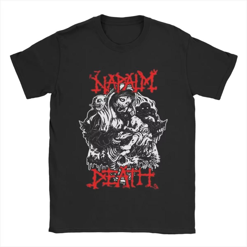 Мужская футболка Napalm Death Novelty Pure Cotton Tee Shirt Short Sleeve T Shirt Crewneck Clothing Plus Size