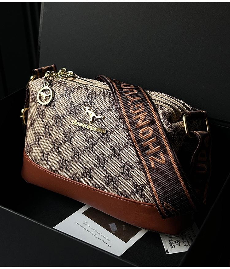 New Women's High-End Printed Shoulder Handbag - Large Capacity & Versatile Crossbody