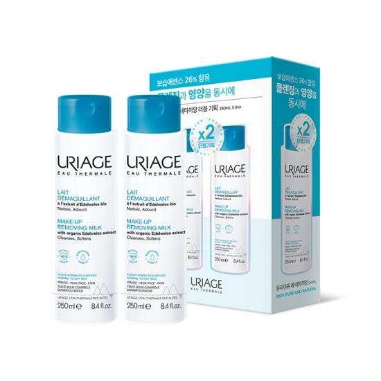 Uriage Ледемашьен (Очищающее молочко) Специальное двойное предложение (250мл+250мл)