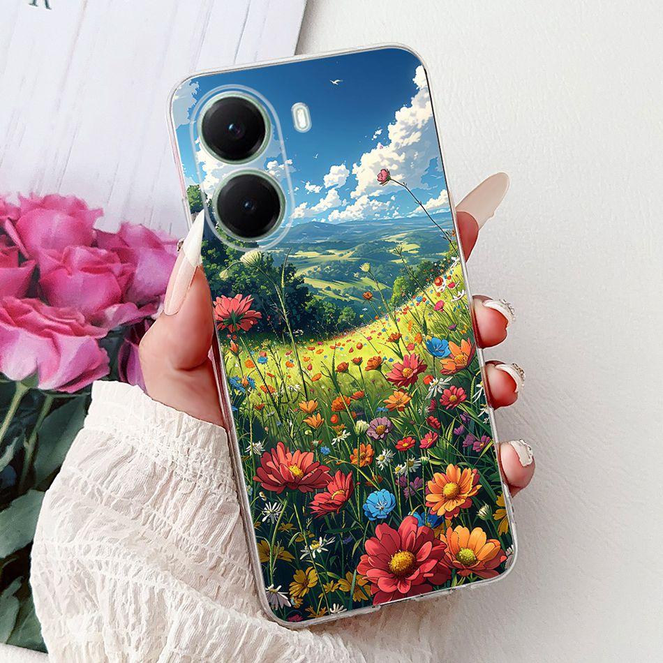 Для Xiaomi Poco X7 Pro PocoX7 5G Крутой Чехол для Телефона с Рисунком Дракона и Тигра Для Xiaomi Poco X 7 X7Pro Мягкие Силиконовые TPU Чехлы