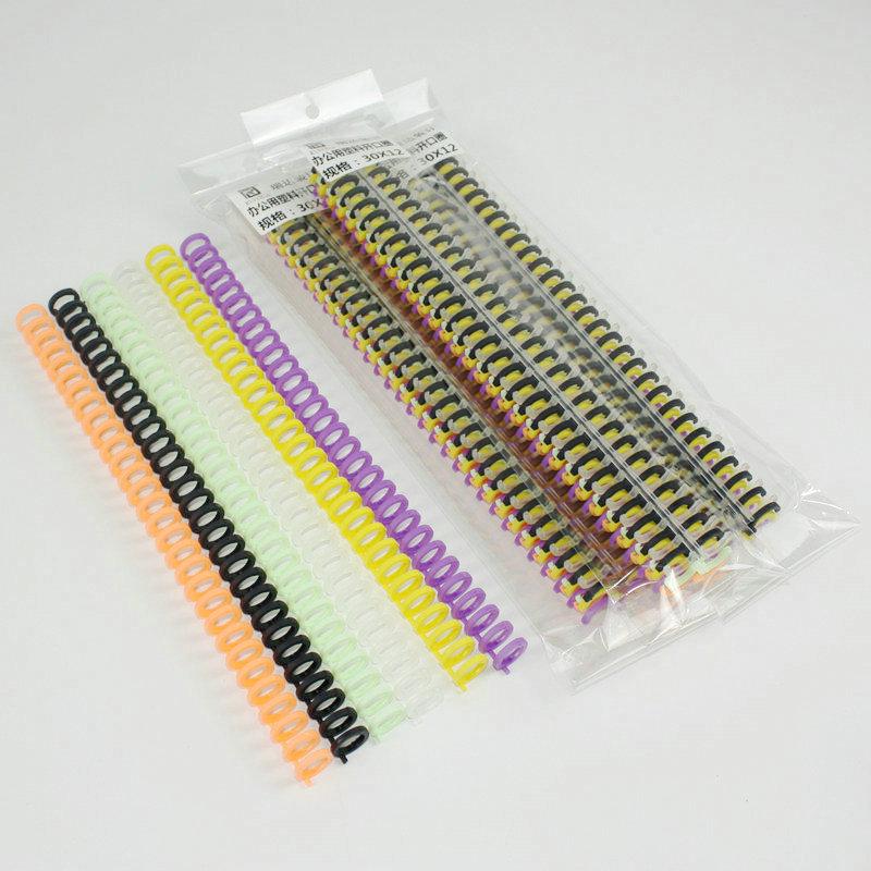 Plastic Loose Leaf Rings, 6-Pack - Openable Binding Strips for Office Use, Free Shipping