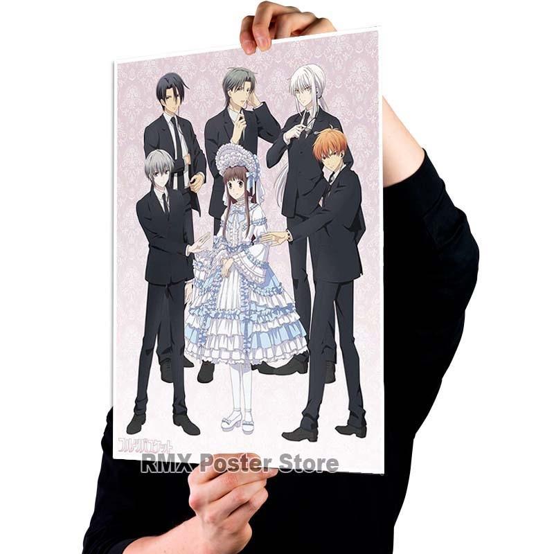 HD печать аниме корзина с фруктами плакаты белая бумага с покрытием постер для рисования настенный художественный декор гостиная домашний бар украшения фотографии