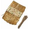 Yamaco Naturalis Bamboo Skin Wraps for Bento Boxes, 10 Sheets, 12-14 x 53cm, 88547
