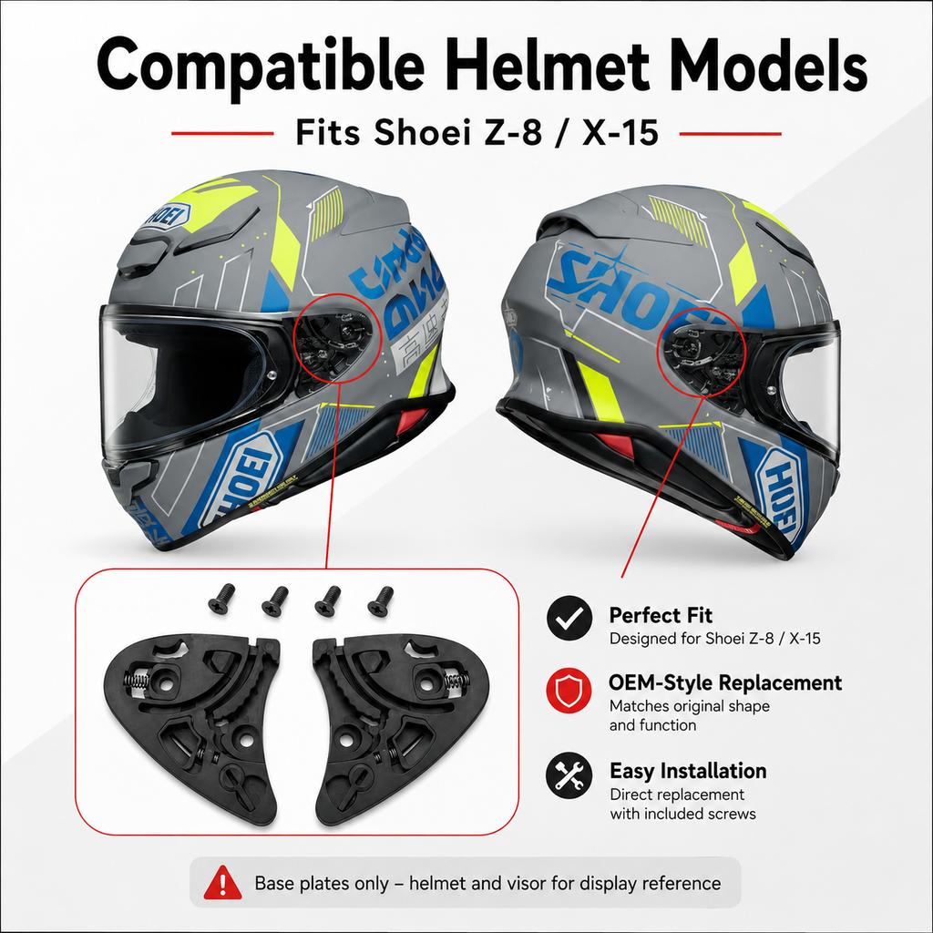 Z8 Base Plate for SHOEI Z8,X15,RF1400,NXR2,X-SPR PRO,CWR-F2,CWR-F2R Gear Base Plate Motorcycle Helmet AccessoriesSpeed Sensors 6