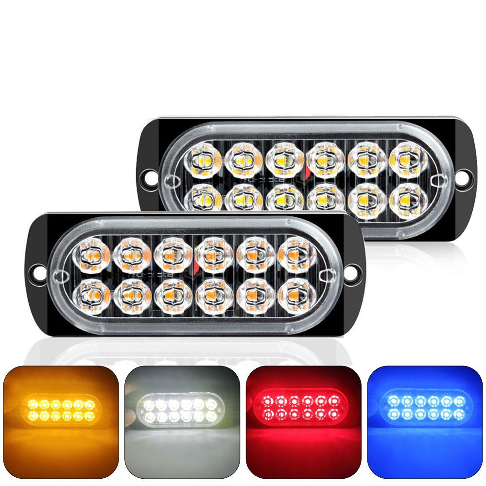 Car Warning Light Car Lights Assembly Car Truck Emergency Side Lamp 12 LED Car-styling Signal Lamp LED Warning Light