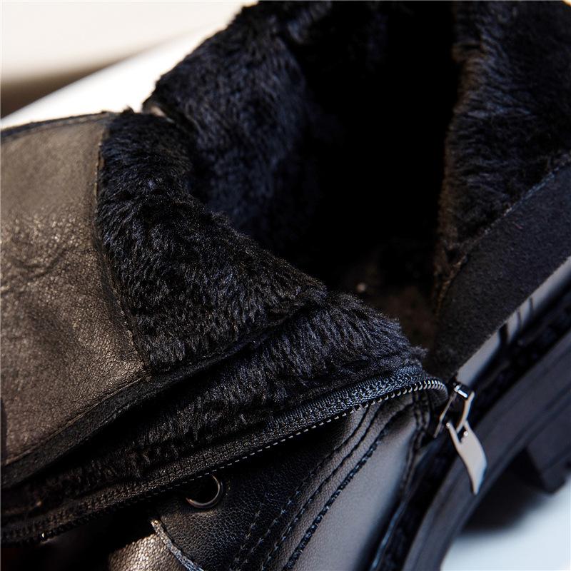 Leather Martin boots autumn and winter 2025 new medium tube round head thick heel short boots children British style retro women's shoes tide