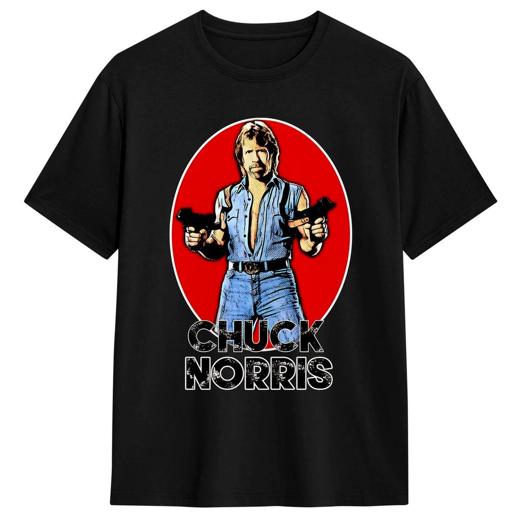 Unisex Women TShirt Chuck Norris T Shirts Harajuku  Beach Tee Shirt Y2K Basic Cotton Tops Plus Size