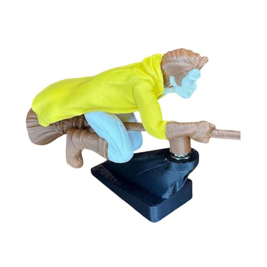 Декор для автомобиля Динамический эффект полета Игрушка со стабильным нескользящим основанием Приборная панель автомобиля Летающая кукла Дрифт Поворот Волшебник Метла Декор