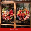 5D 2026 New Year Window Stickers Flat Colorful PVC Festival Stickers Waterproof Transparent Glass Electrostatic Film Household