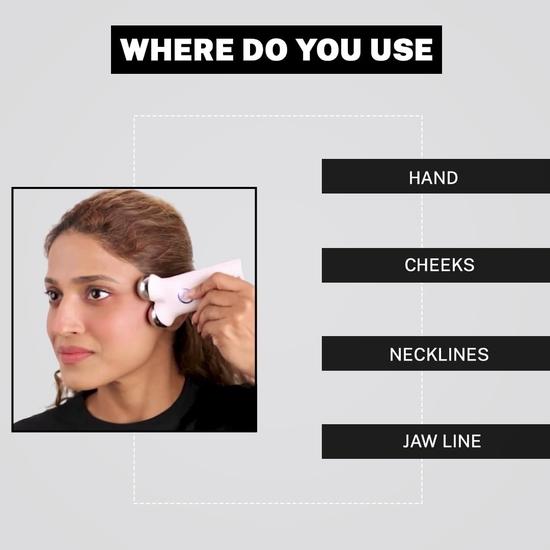 HOUSE OF BEAUTY Face Lift Pro Микротоковой массажер для лица и коллагеновая сыворотка для осветления тона - (Комбинированный набор из 2 штук)