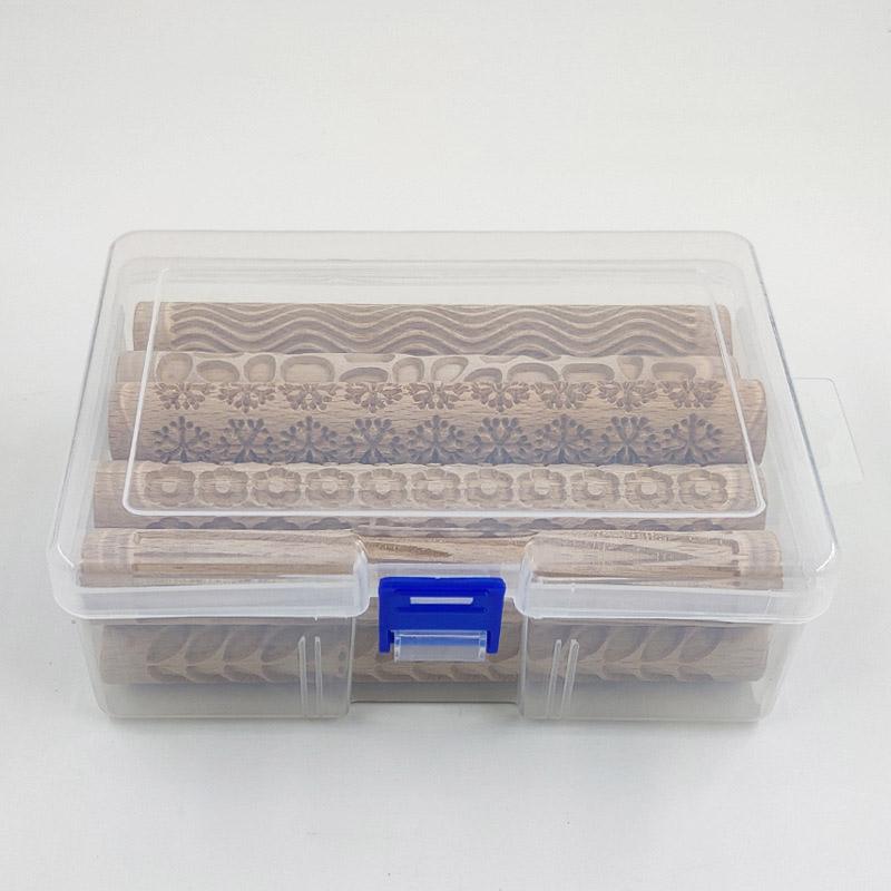 1 шт., каменный рулон грязи, деревянная текстура, рулон, рельефы, цветочный узор, керамика, художественное тиснение, стержень, дерево