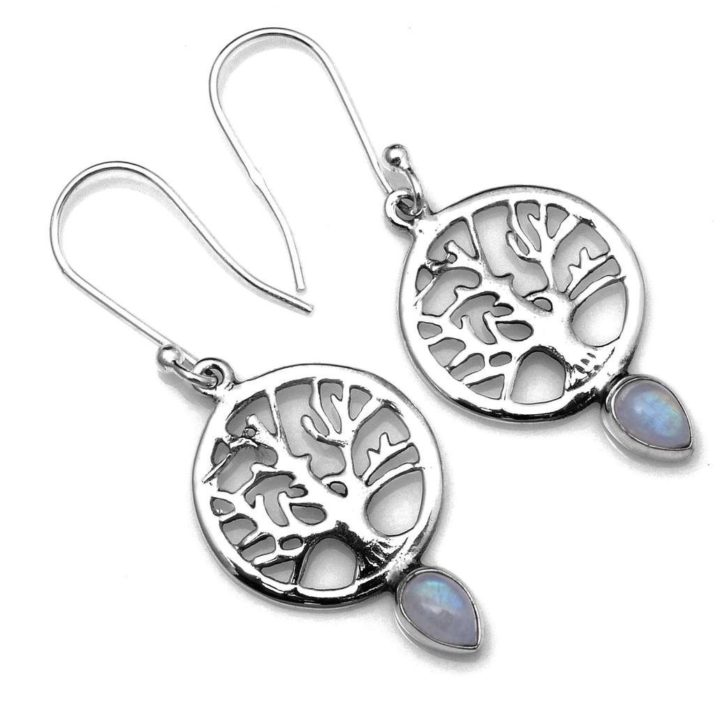 Серьги из натурального драгоценного камня халцедона, твердые серьги из стерлингового серебра 925 пробы, серьги ручной работы, ювелирные изделия, подарок для женщин и девочек, E-1328