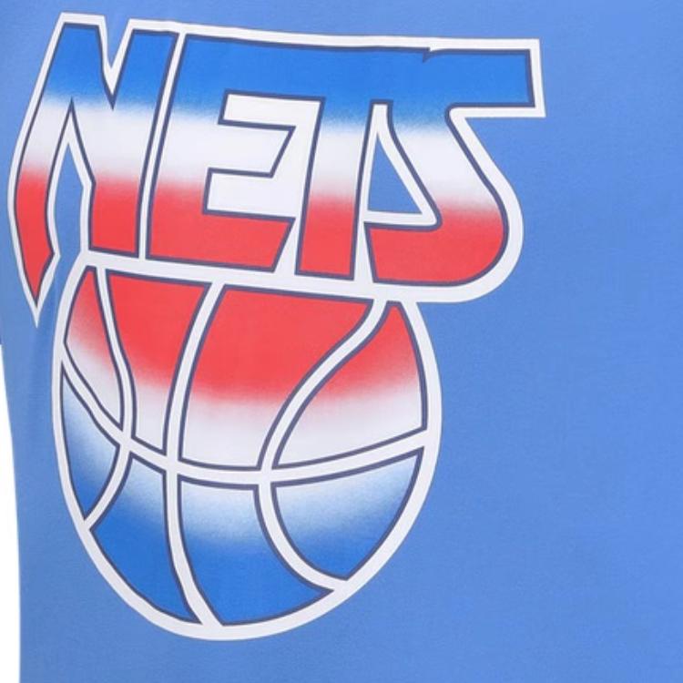 Nike Brooklyn Nets Повседневная пуловерная футболка с коротким рукавом с принтом, мужские топы, синий CT9920-402