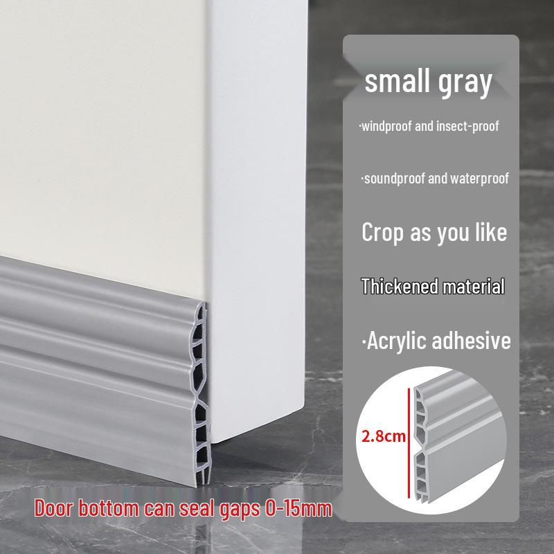 Уплотнительная лента для низа двери - Ветрозащитная и Звукоизоляционная