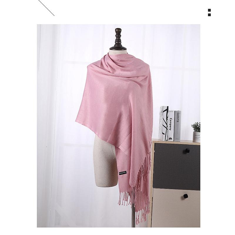Scione Women Solid Color Cashmere Scarves Winter Autumn Long Scarf Thinker Warm Female Shawl Men Scarf