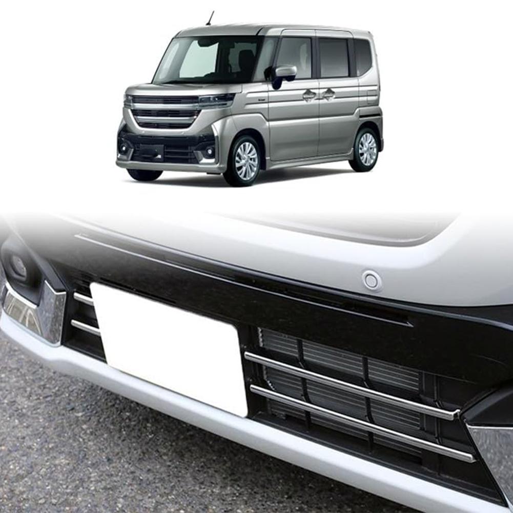 Для Suzuki Spacia Custom M K53S модифицированный передний бампер нижняя сетка декоративная центральная пластина автомобильные аксессуары блестки X4F1