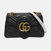 [Pre-Owned] GG Marmont Vintage Logo Chain Quilted Leather Crossbody Bag - Very Good #U0STXJ