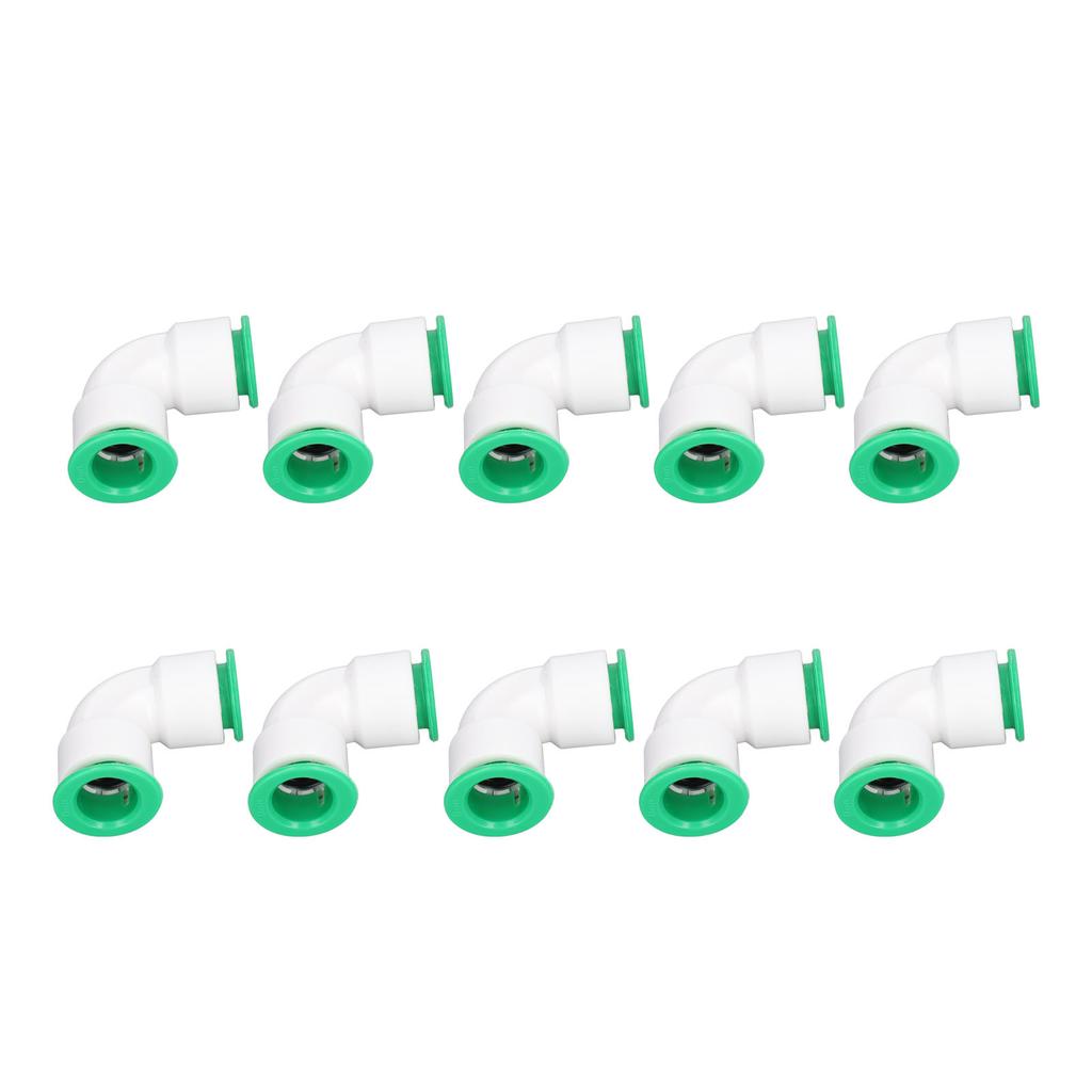 10Pcs Elbow Connector PPR Hose Pipe Fitting Quick Push Connection Set Kit for Pool 20mm  0.79in