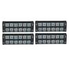 4Pcs Terminal Strip Block TB Fixed Large Current Dual Row Terminal Barrier Strip 600V 45A 6 Position (4506)