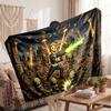Warm Flannel BlanketFallout Vault Boy Soft Cozy Throw Blanket for Bedroom Couch
