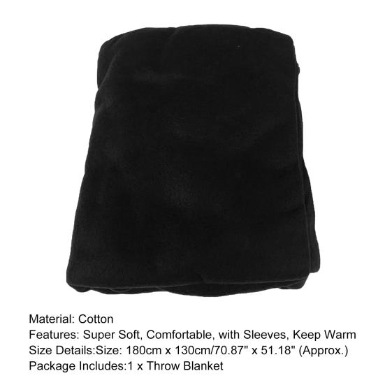 Декоративное одеяло, супер мягкое, сохраняющее тепло, моющееся женское и мужское теплое уютное одеяло с рукавами для дома