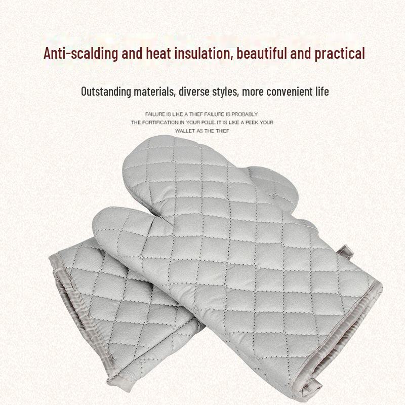 Хлопковые термостойкие нескользящие кухонные прихватки с усиленной изоляцией