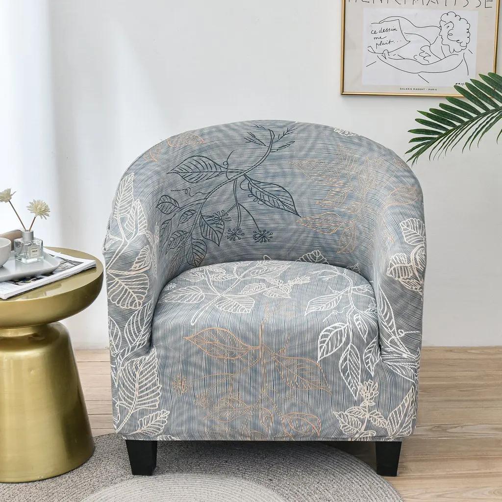 Чехол для дивана-ванны, эластичный чехол для дивана, клубного кресла, эластичный чехол для стула с принтом для бара