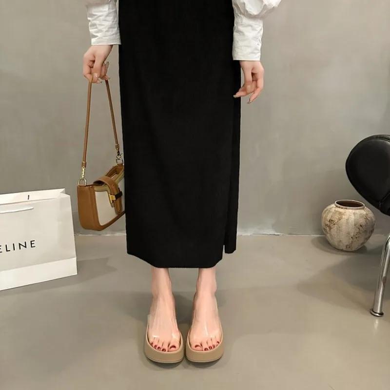 Модные женские тапочки на высоком каблуке, дизайнерские сандалии для женщин, женские шлепанцы на плоской подошве, шлепанцы, туфли-слайдеры, повседневные пляжные сандалии