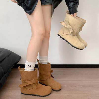 Queen Fan Белые Взрывные Ретро Ботинки на Плоской Подошве Детские 2025 Новые Осенние Юбка Скинни Универсальные Короткие Ботинки