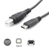 USB B на USB C USB C Кабель для принтера 2.0 USB C на USB B Кабель для принтера USB C Кабель для мобильного телефона Принтера