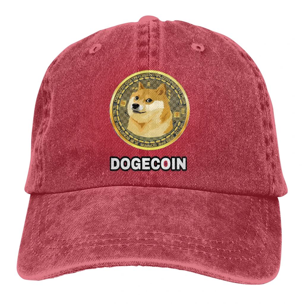 Криптовалюта 12 Бейсболка Мужская Doge Dogecoin Стремительный рост Bitcoin Цифровая валюта Кепки цвета Женские летние Snapback Кепки