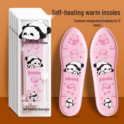 Одноразовые самонагревающиеся мультяшные стельки для зимы – Унисекс теплые накладки для ног