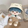 1 set Bear Hat 20cm Cotton Doll Clothes Cartoon Overalls Plush Doll Clothes  Doll Accessories