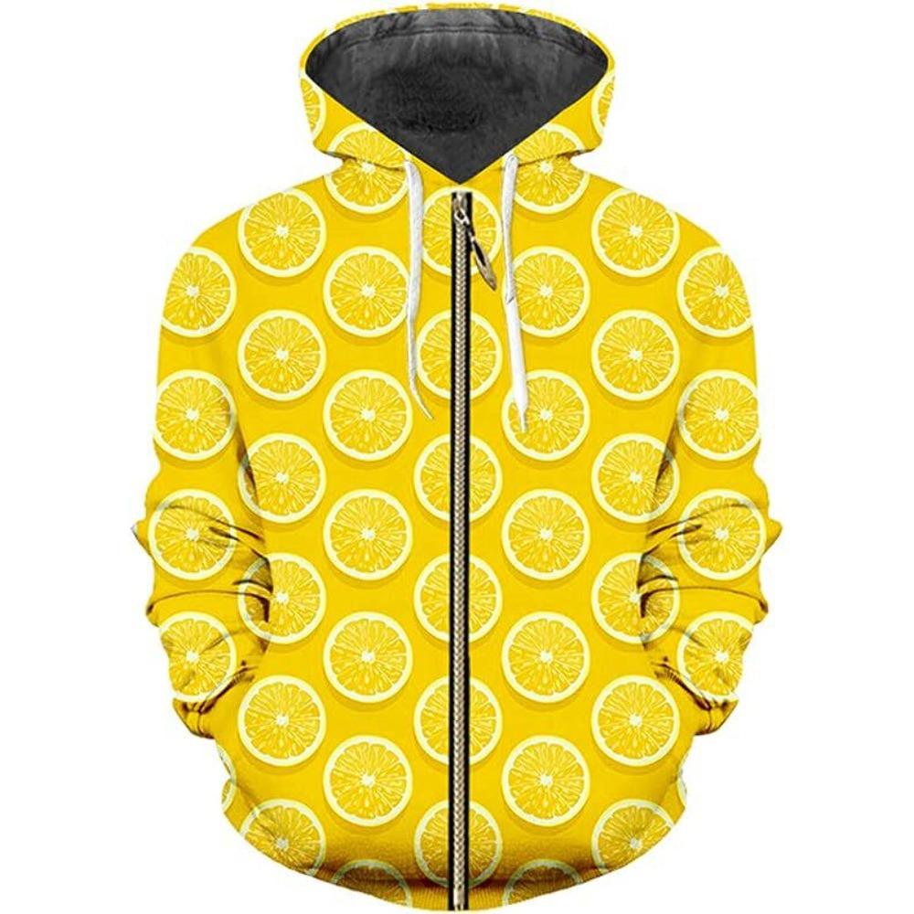 Autumn Winter Zip Up Hoodies Coat Women 3D Printed Men's Zipper Sweatshirt Men's Casual Cardigan Jacket